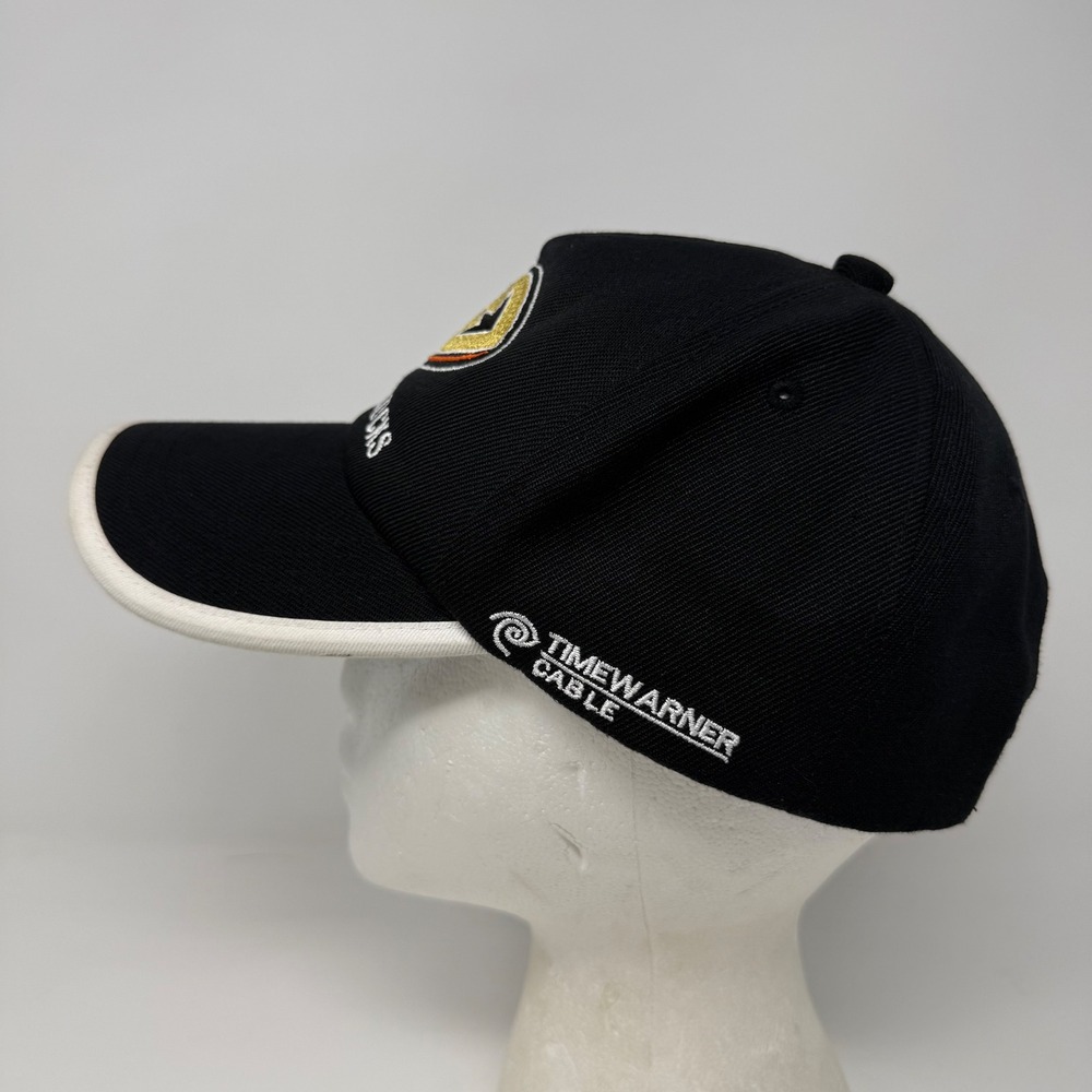 SGA Anaheim Ducks Baseball Cap‎ Black Gold White Embroidered Strapback OSFM - Picture 2 of 8